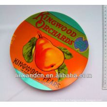 La mejor placa de cerámica de la calidad de la fruta con diseño de la pera, adorna la placa de cena con diseño de encargo